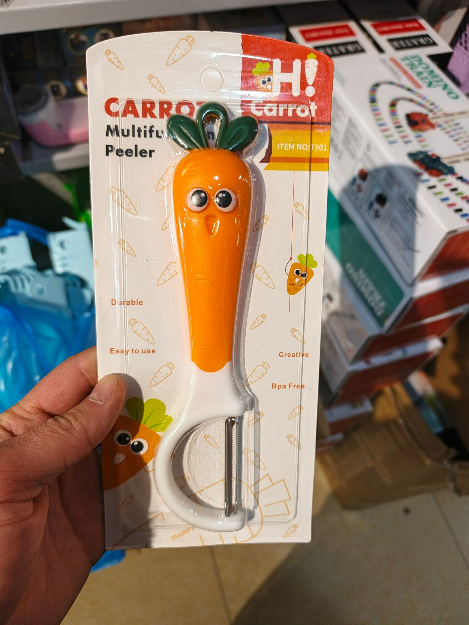 Многофункциональная овощечистка «Морковка», ручной нож-пиллер для овощей и фруктов