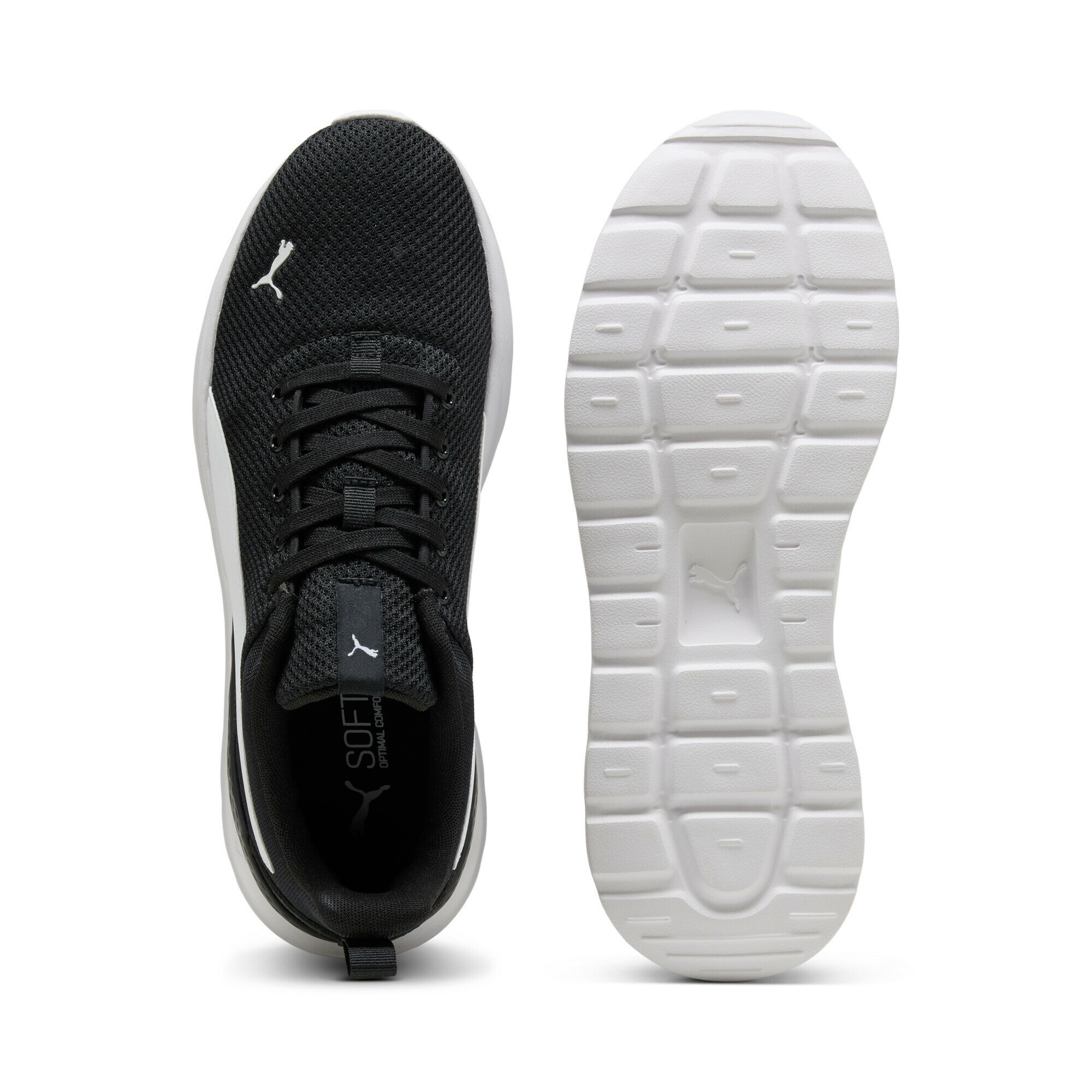 Кроссовки PUMA Anzarun Lite, размер 7.5 UK, черный/белый — фото 1