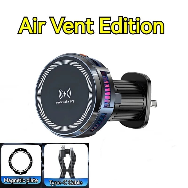 Автомобильный держатель с беспроводной зарядкой 15 Вт, Air Vent Edition