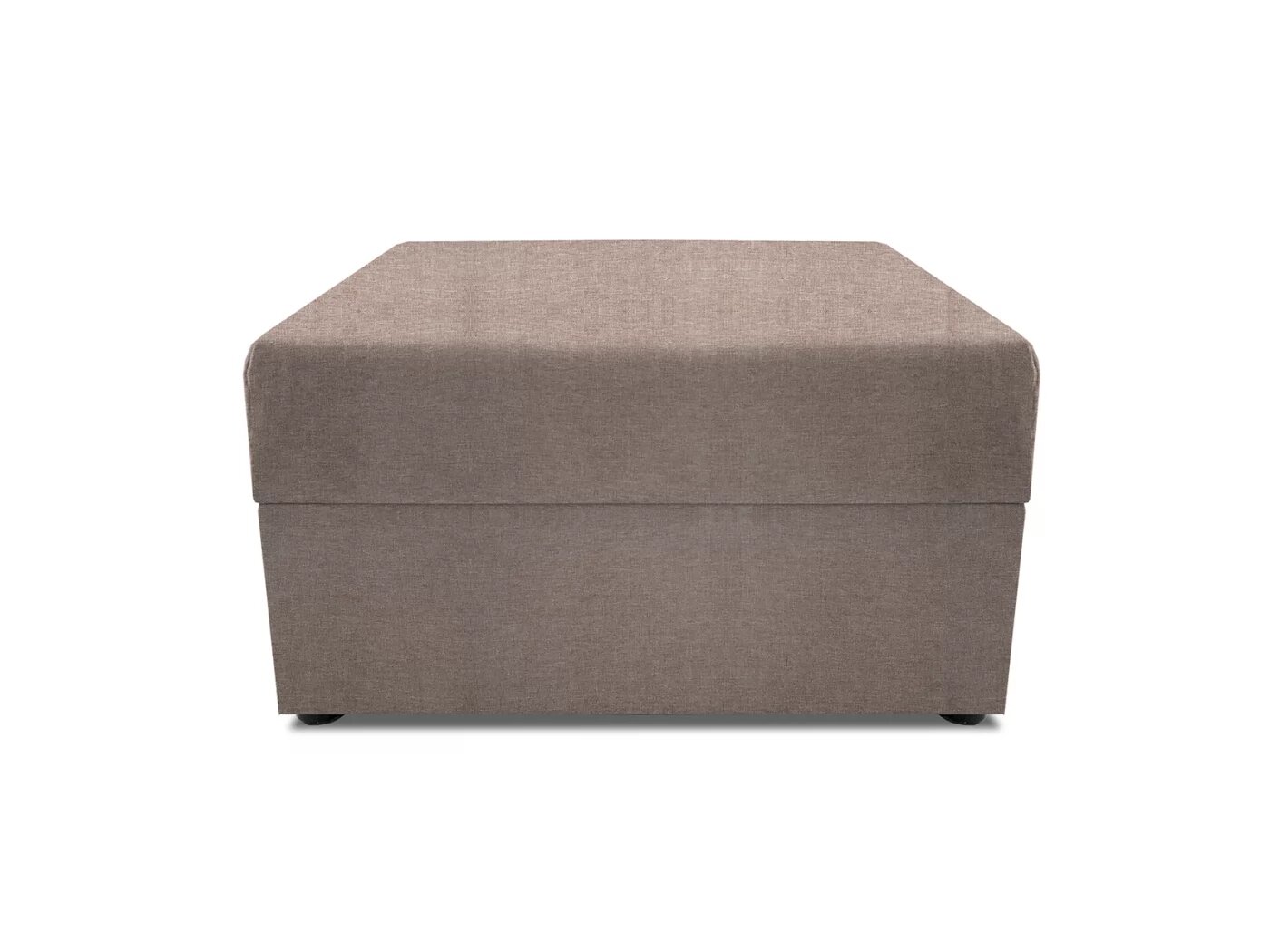 Пуф Бергамо, Savana Plus Mocca, рогожка, бежевый, с местом для хранения.