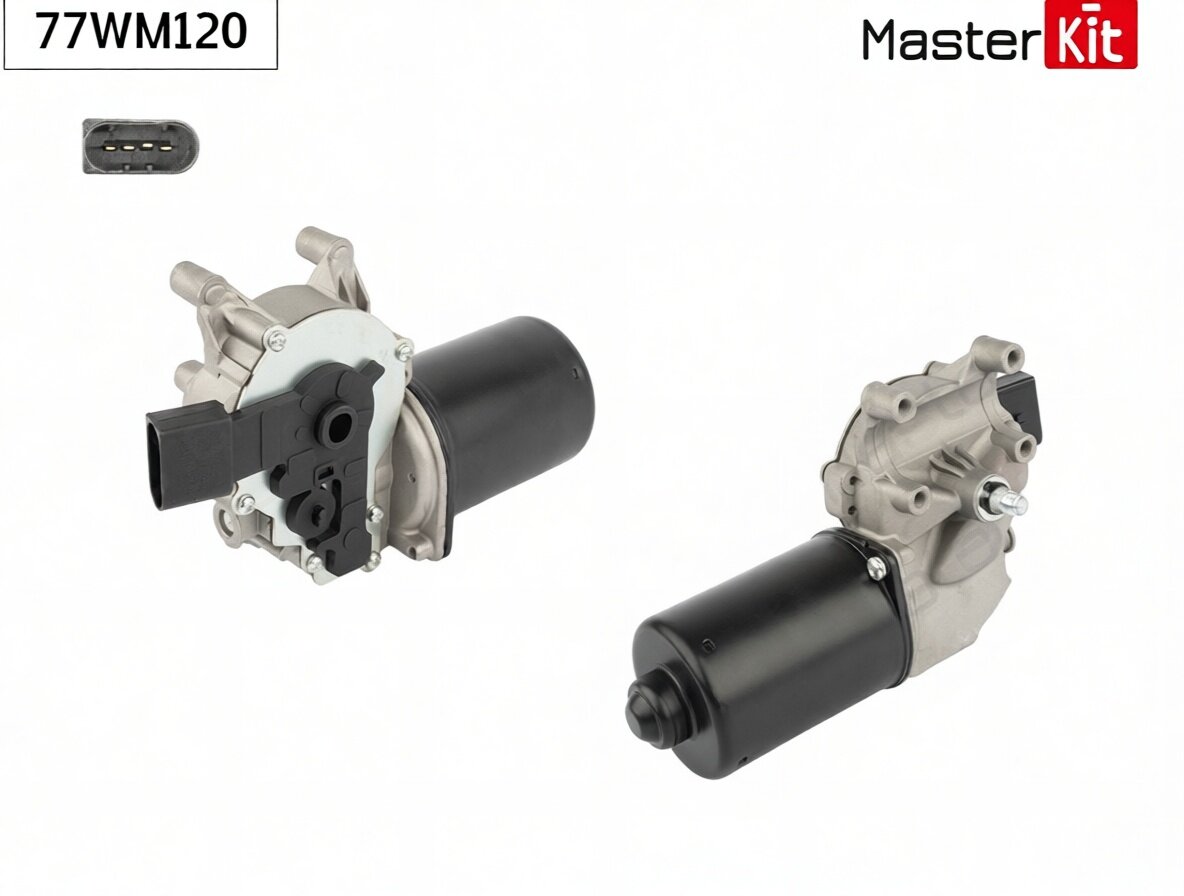 Мотор стеклоочистителя перед. BMW X1 (E84) 2009 - 2015 77WM120 MasterKit арт. 77WM120