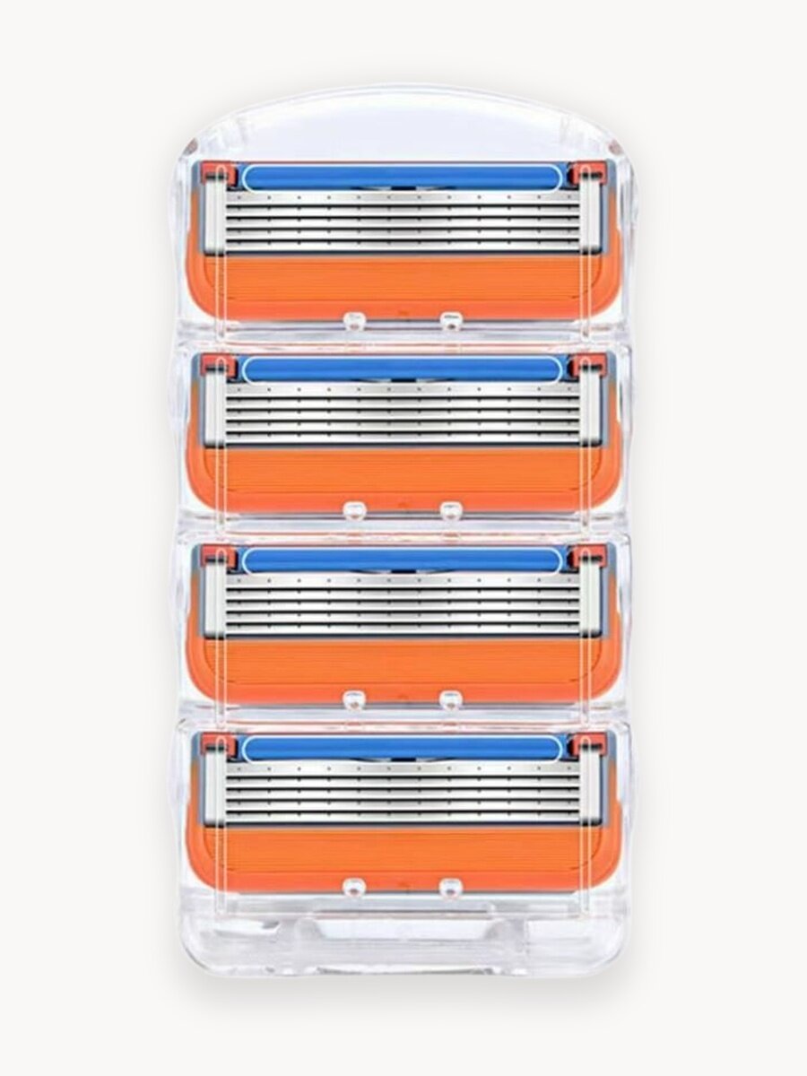 Сменные кассеты для бритья совместимы с Gillette Fusion5 - 4 шт.