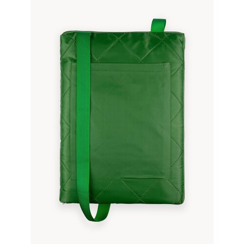 Плед покрывало для пикника походный туристический коврик - сумка, Soft & Dry v2, 117х142, зеленый