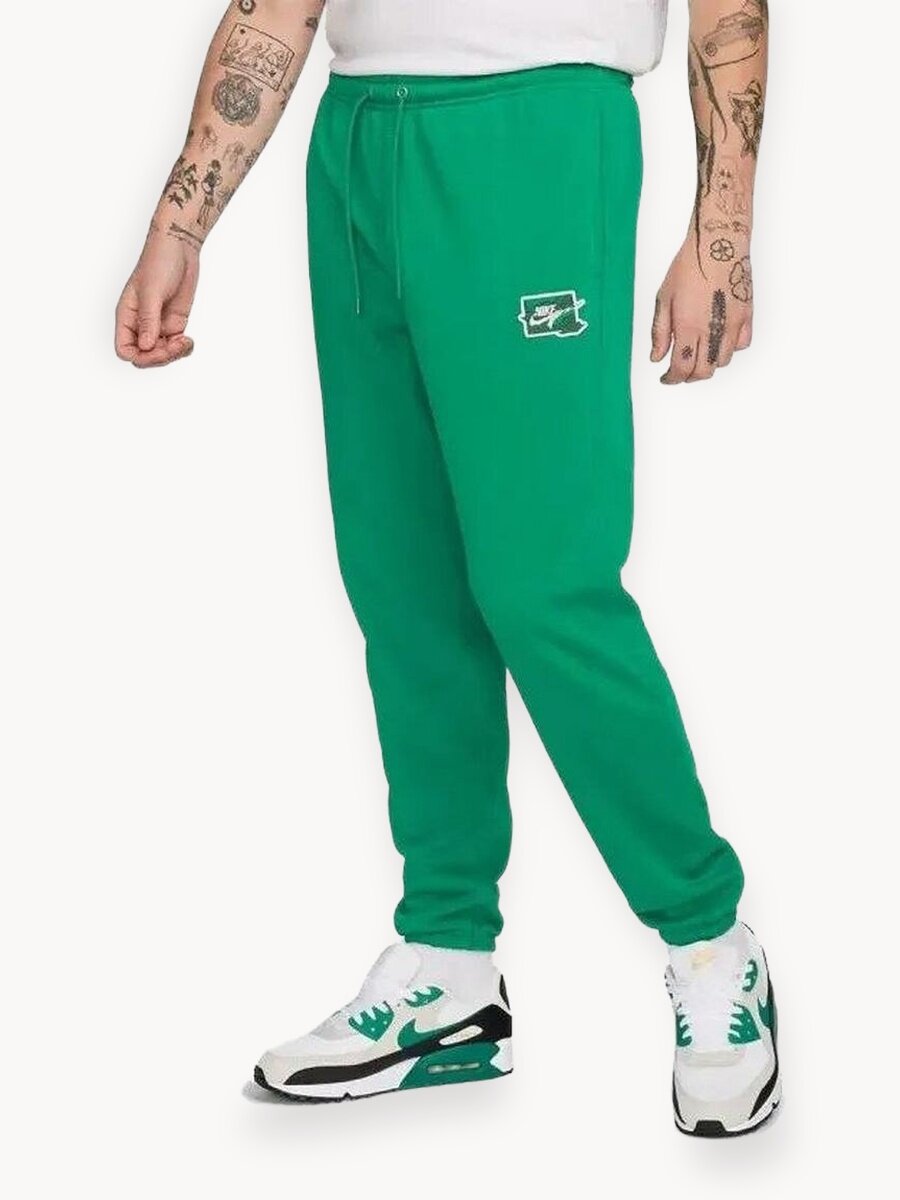 Брюки NIKE Club, размер 2XL, зеленый