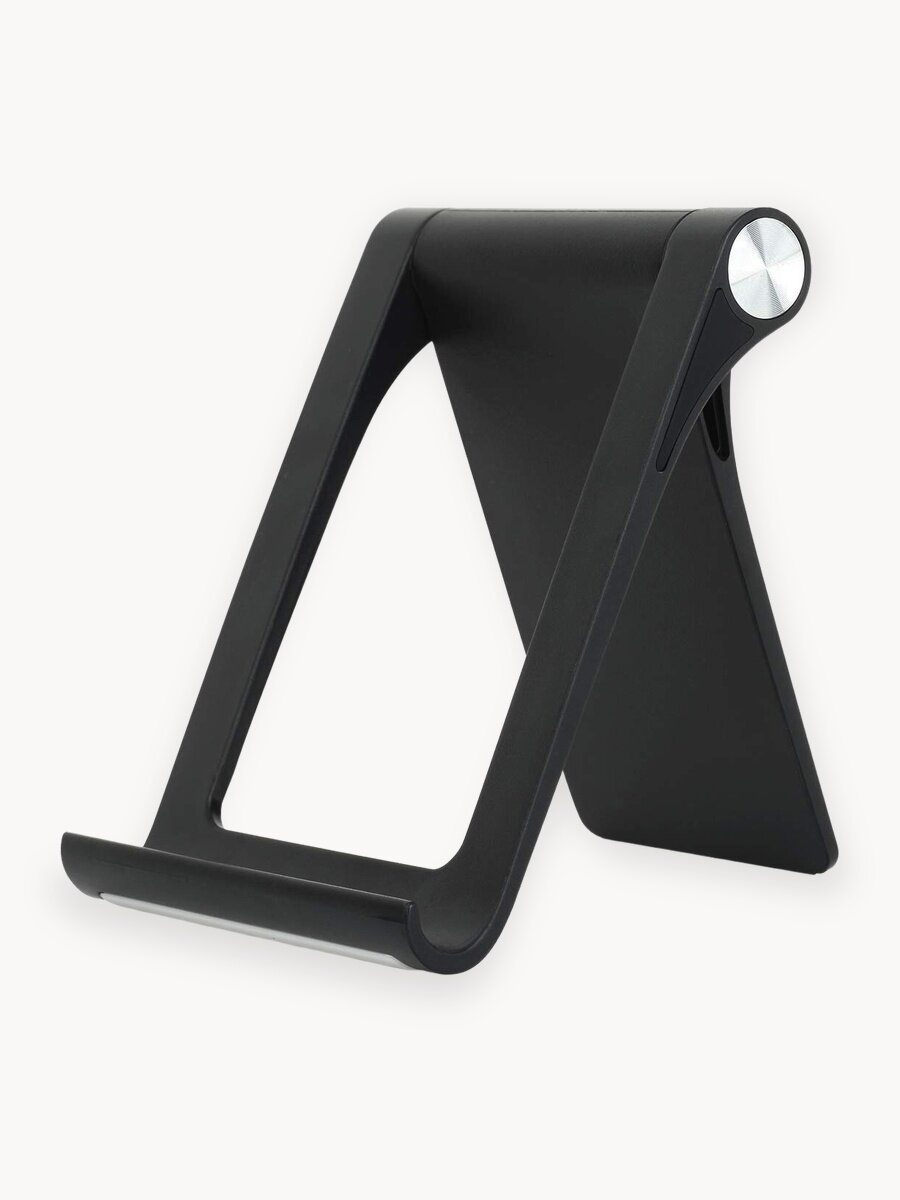 Подставка для телефона и планшета настольная, черная