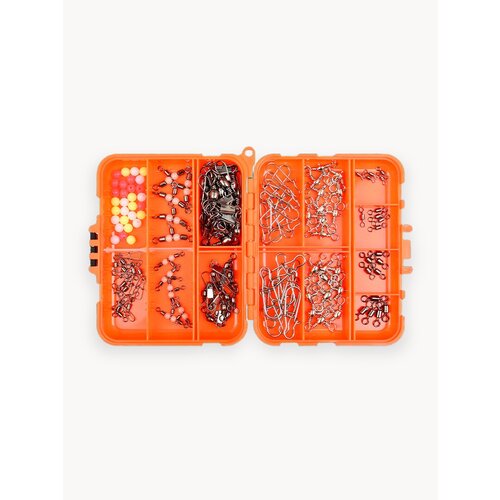 Набор рыболовных снастей и крючков для рыбалки подарочный 141 шт