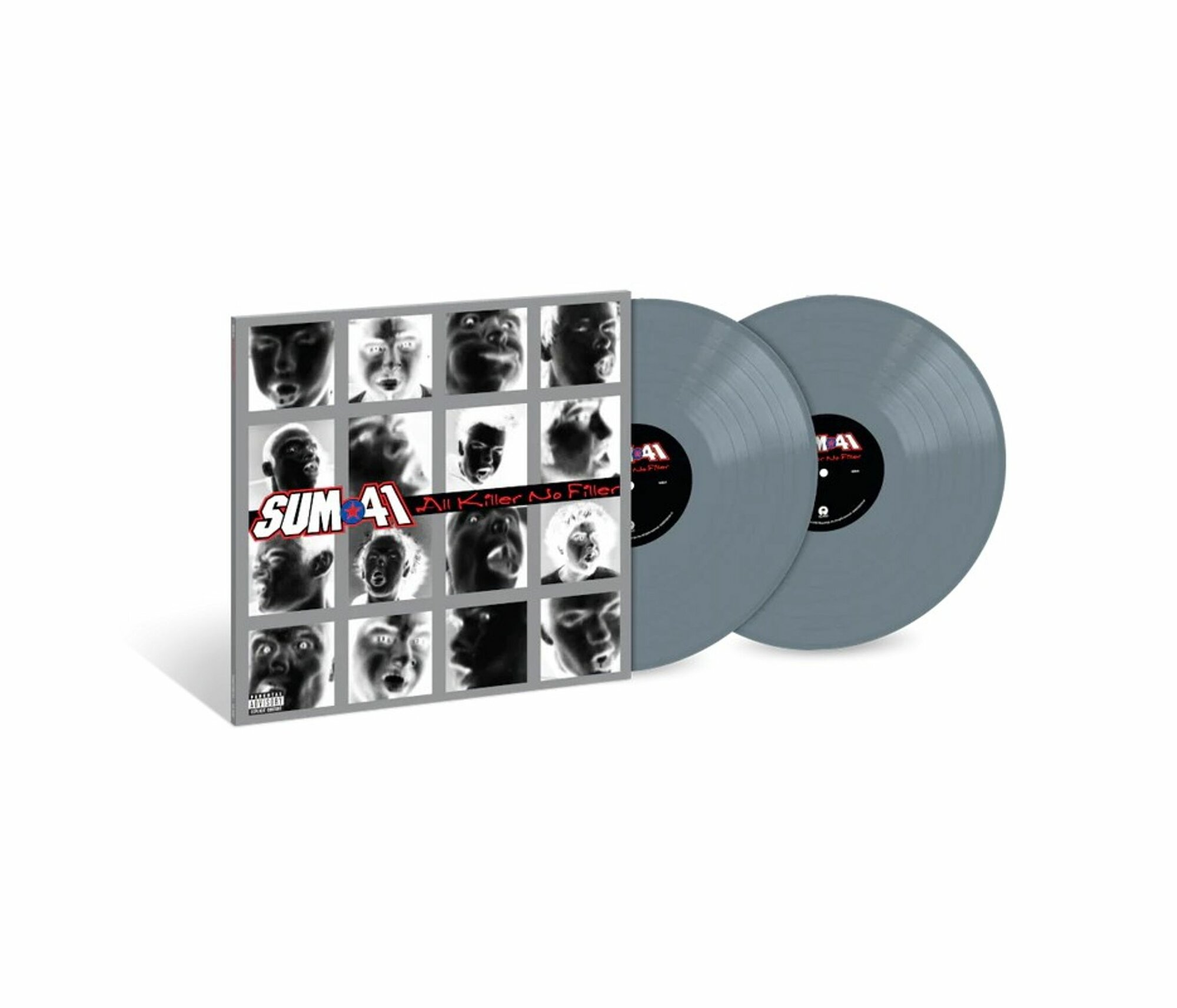 Виниловая пластинка Sum 41 - All Killer No Filler (25th Anniversary) (Alternate Cover) (Iron Gray/Silver Vinyl) (2 LP) (2 LP)