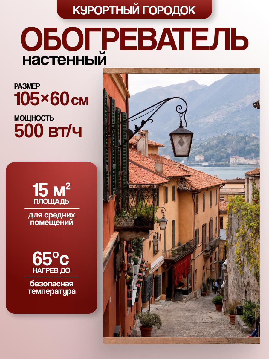 Электрообогреватель настенный Домашний очаг Курортный городок