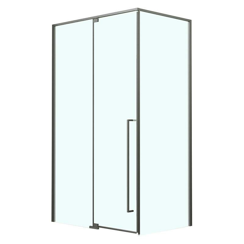 Душевой уголок Azario Male 100x100 AZ J50 100 MGR CL профиль Графит матовый стекло прозрачное