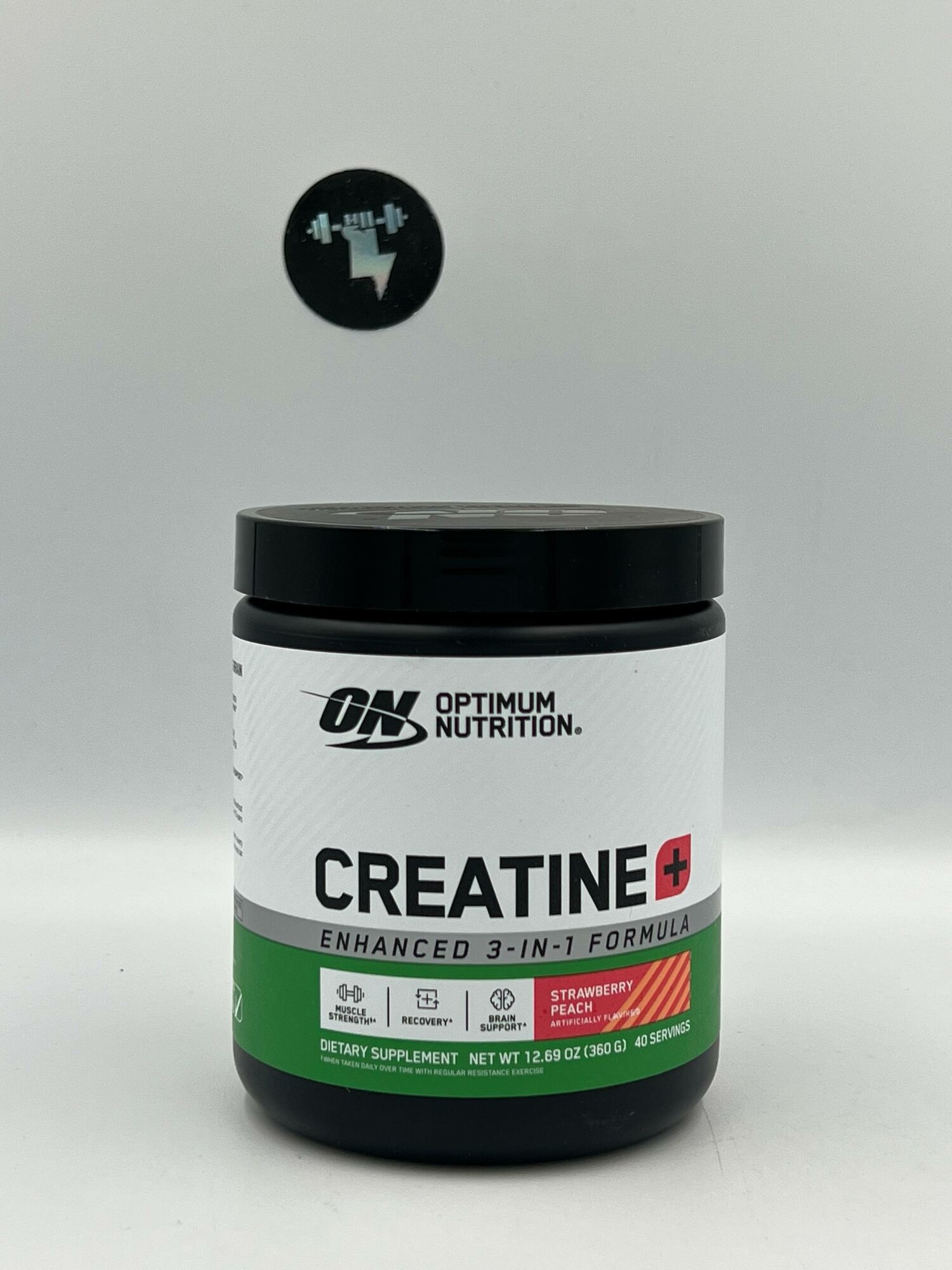 Креатин Optimum Nutrition Creatine+ 3in 1 вкус Клубника моногидрат, 360г