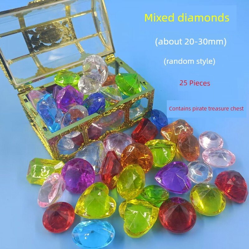 Детские игрушки из драгоценных камней для девочек 3-7 лет, кристалл-бриллиант, принцесса, разноцветные, ручной работы,