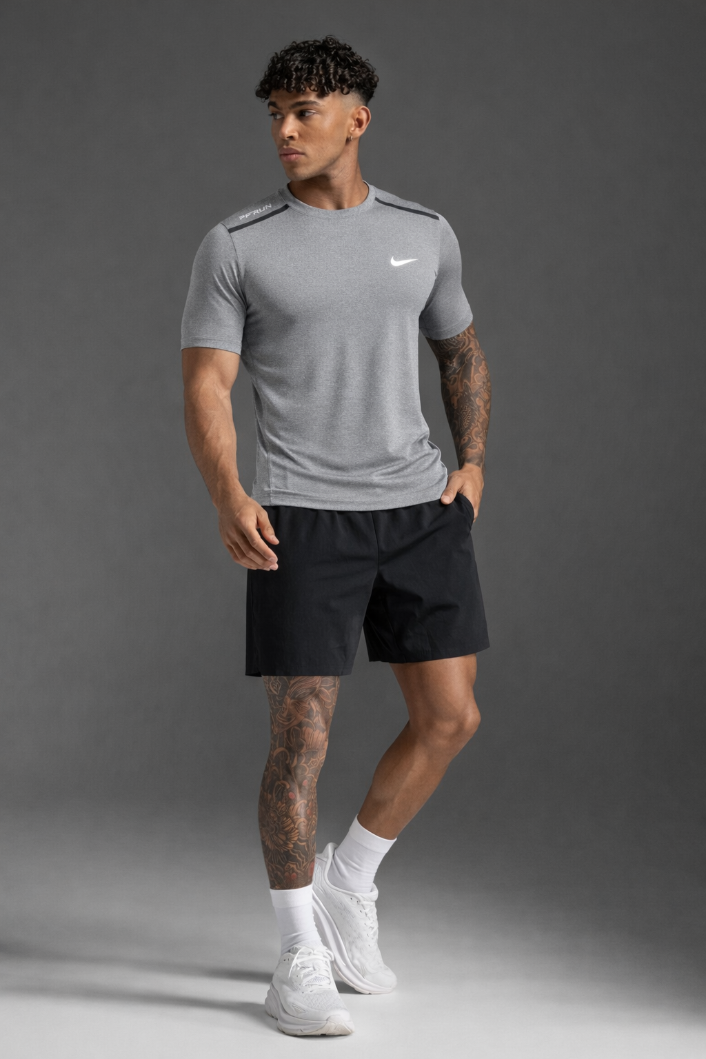 Футболка спортивная NIKE, 1 шт., размер s, gray — фото 1