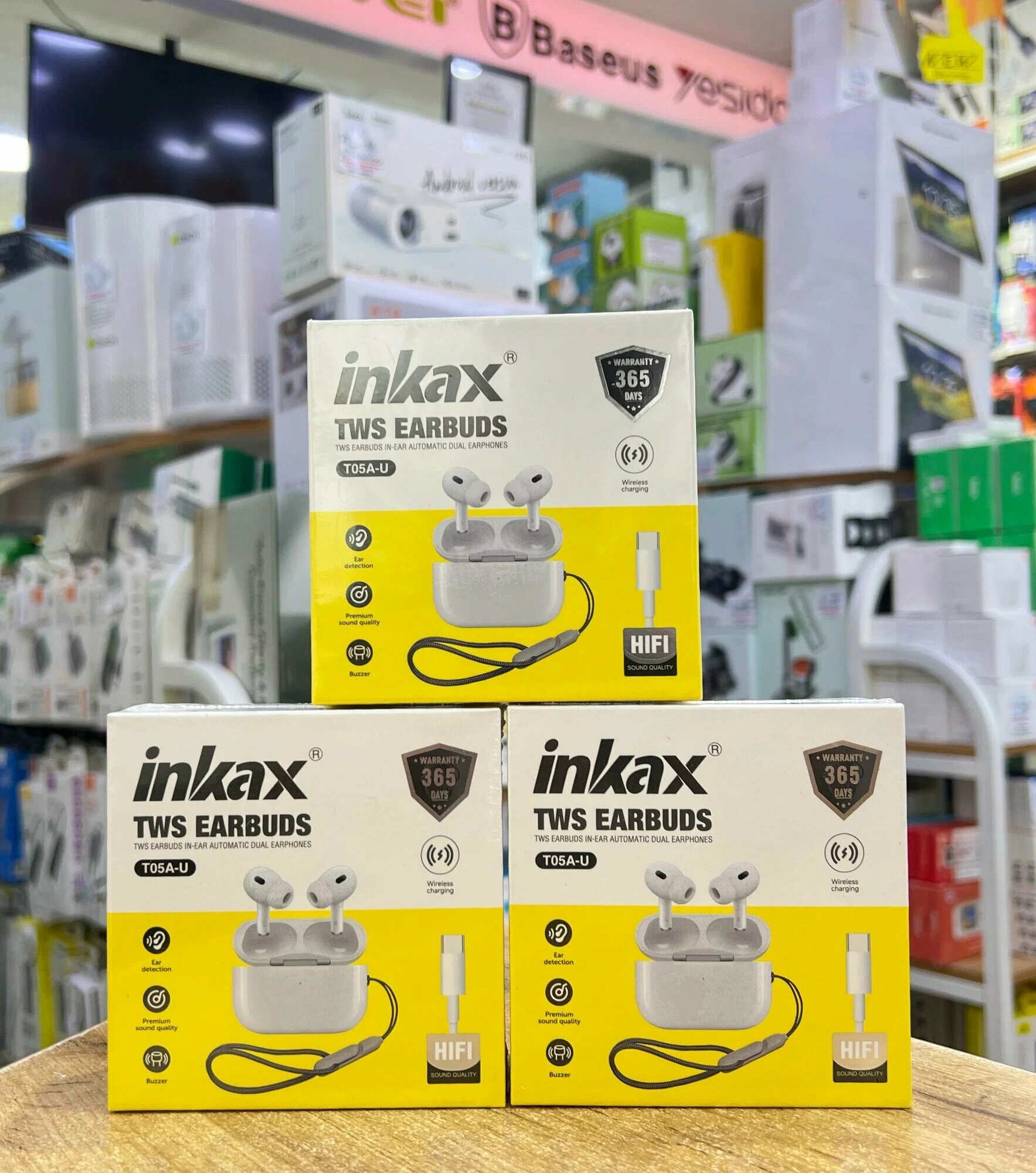 Беспроводные наушники INKAX T05A-U Air Pods Pro 2 Premium, Bluetooth 5.3, IPX4