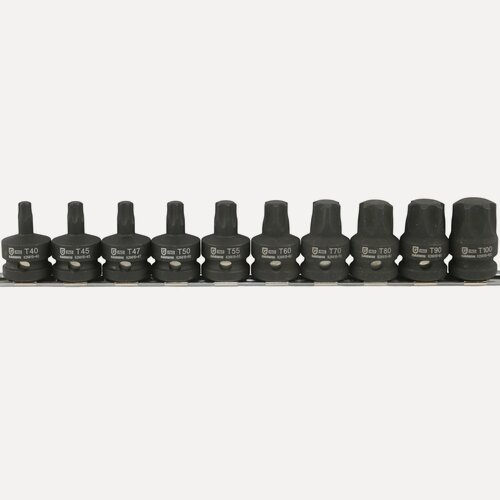 Изображение товара GARWIN INDUSTRIAL 626615-SET10 Набор ударных TORX 1/2" 10 пр. T40-T100, 38.1 мм