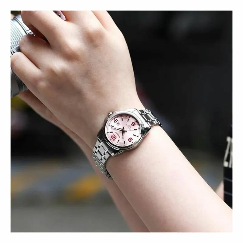 Наручные часы CASIO, розовый, серебряный — фото 1
