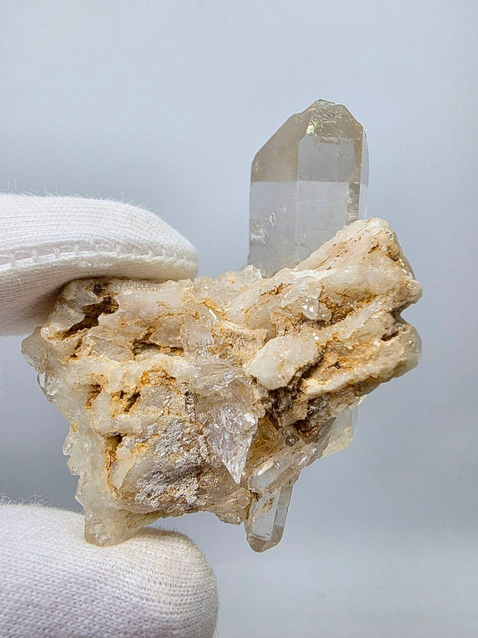 Горный хрусталь (Щётка) 56 мм, 69 г. — фото 1