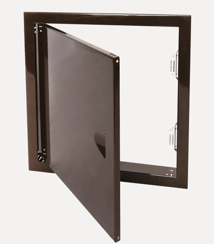 Изображение товара Люк ревизионный стальной Эвент ГК, ЛММ 40x80 коричневый (RAL 8017)