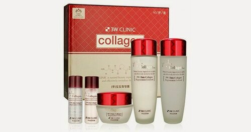 Изображение товара 3W CLINIC Набор средств для лица с коллагеном, COLLAGEN SKIN CARE 3 ITEMS SET !