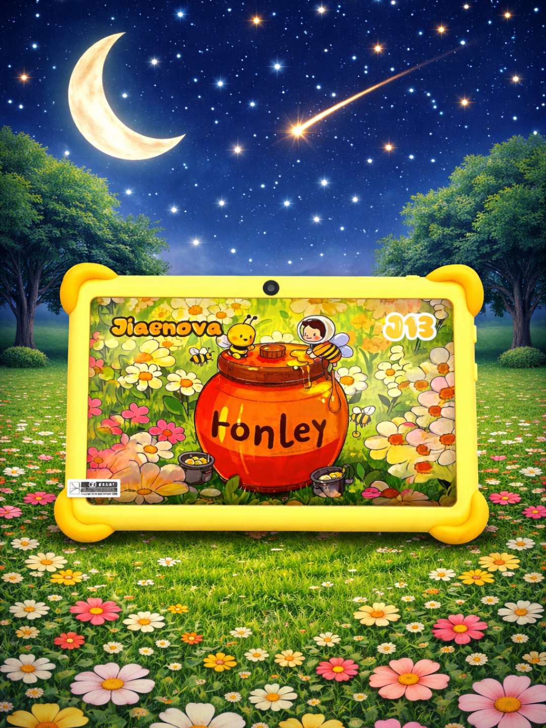 Детский планшет Jiaenova J13 – 7" FHD экран, 8GB RAM, 256GB память, Android 15, WiFi, комплект с 7 аксессуарами