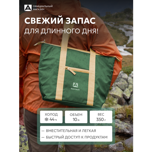 Арктика Сумка-холодильник 3100 10 л зеленый, 29 см 39 см 14.5 см 0.35 кг
