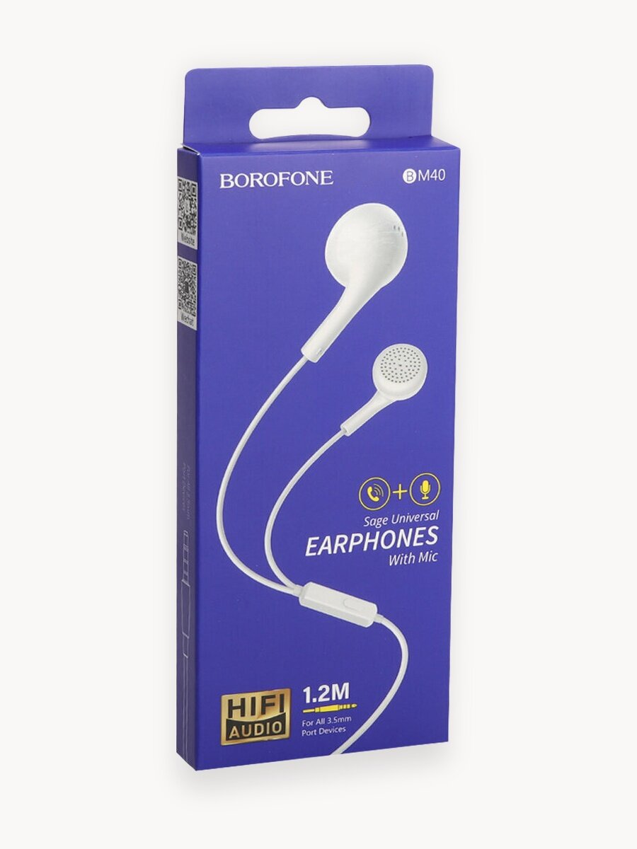 Проводные наушники Borofone BM40 Sage