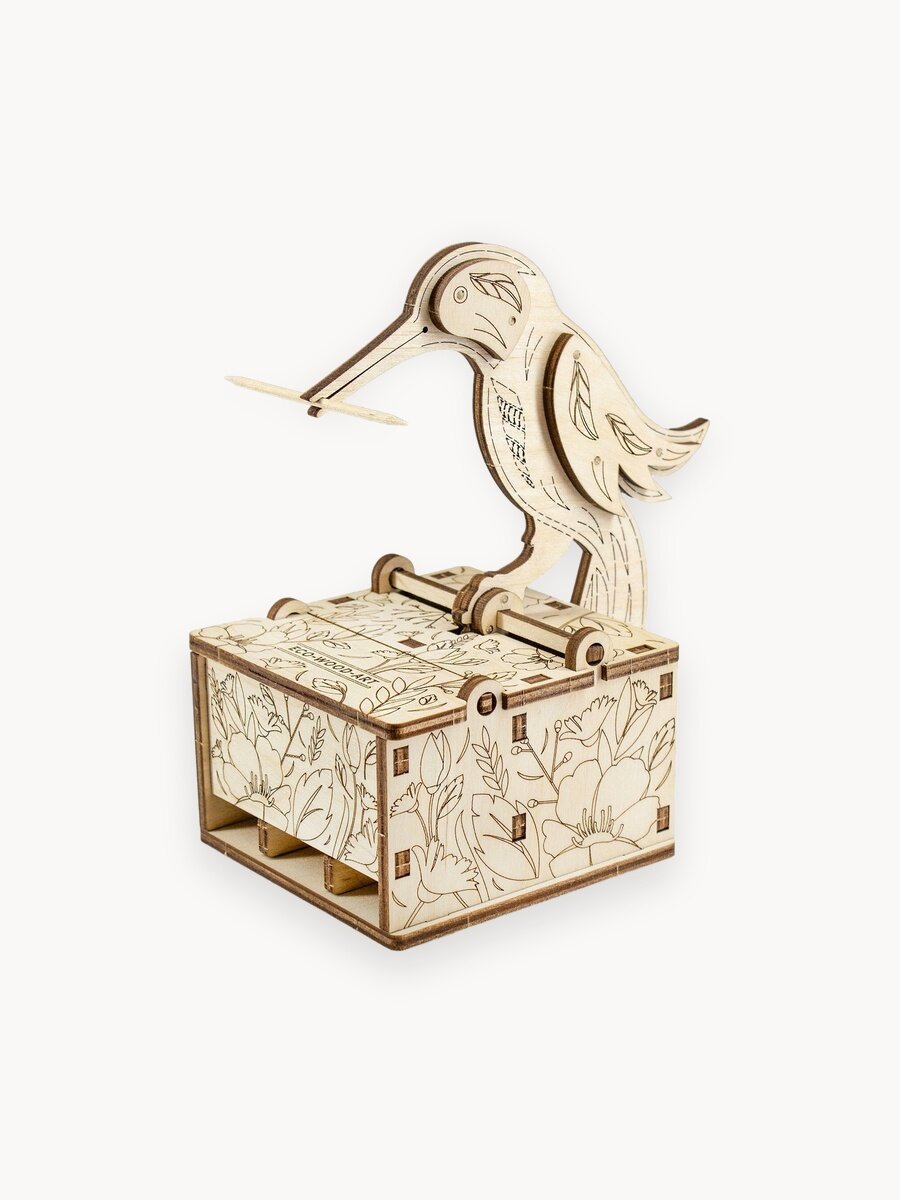 Диспенсер (подставка) для зубочисток 3D EWA Design Птичка