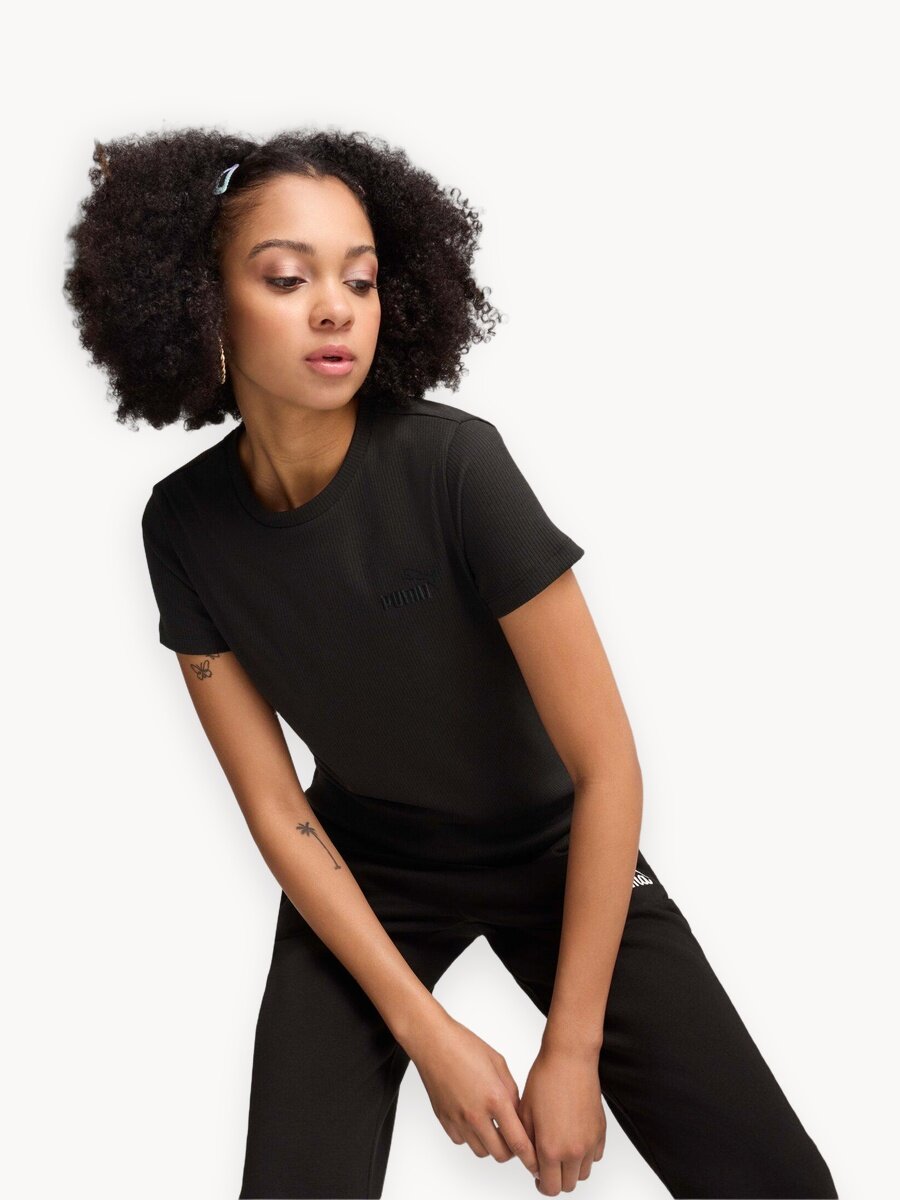 Футболка PUMA ess elevated, размер 50, черный