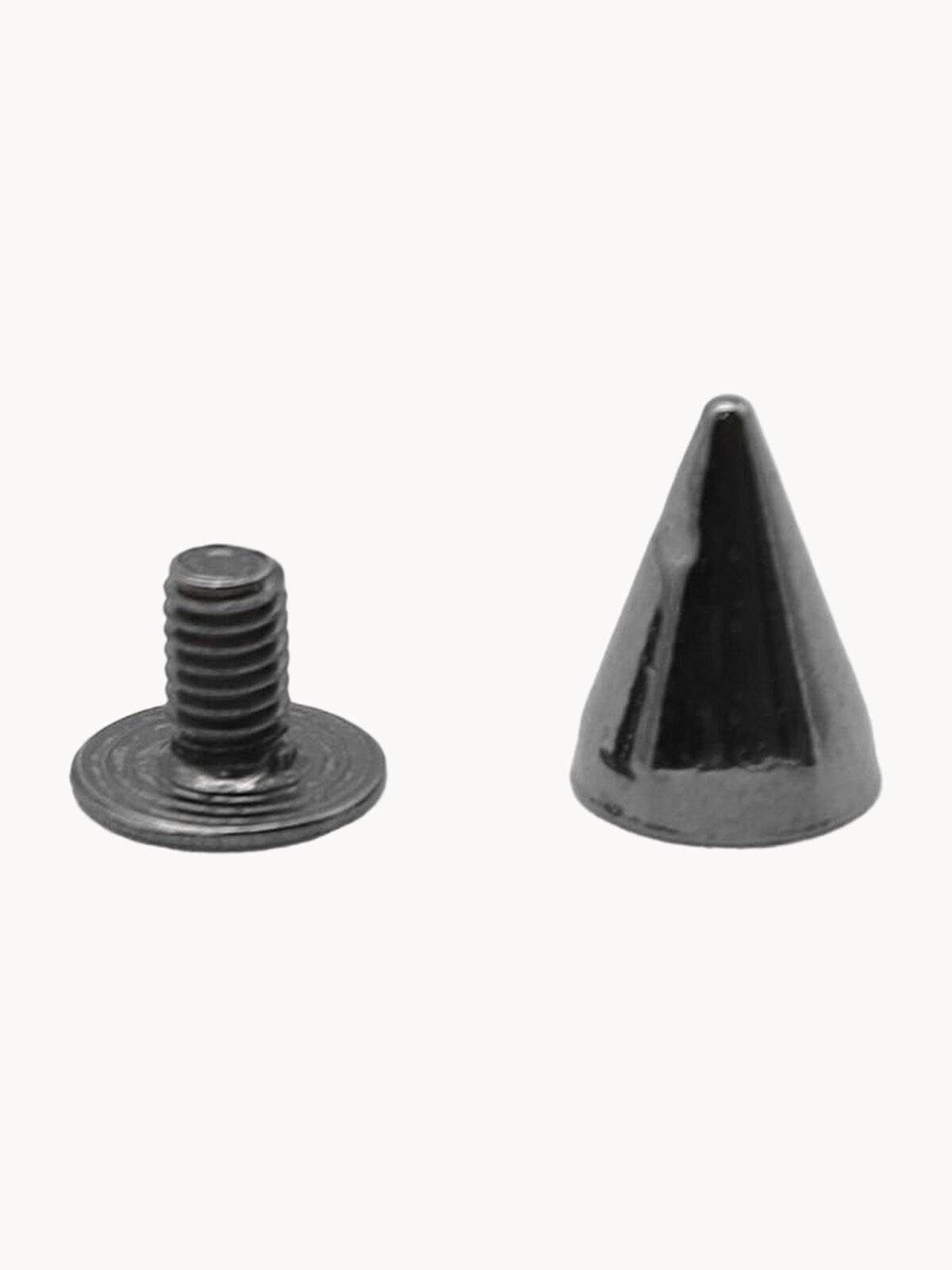 Шипы декоративные LeatherWay, винтовые, сталь, винтовые, 7x10мм, 12 шт, чёрные