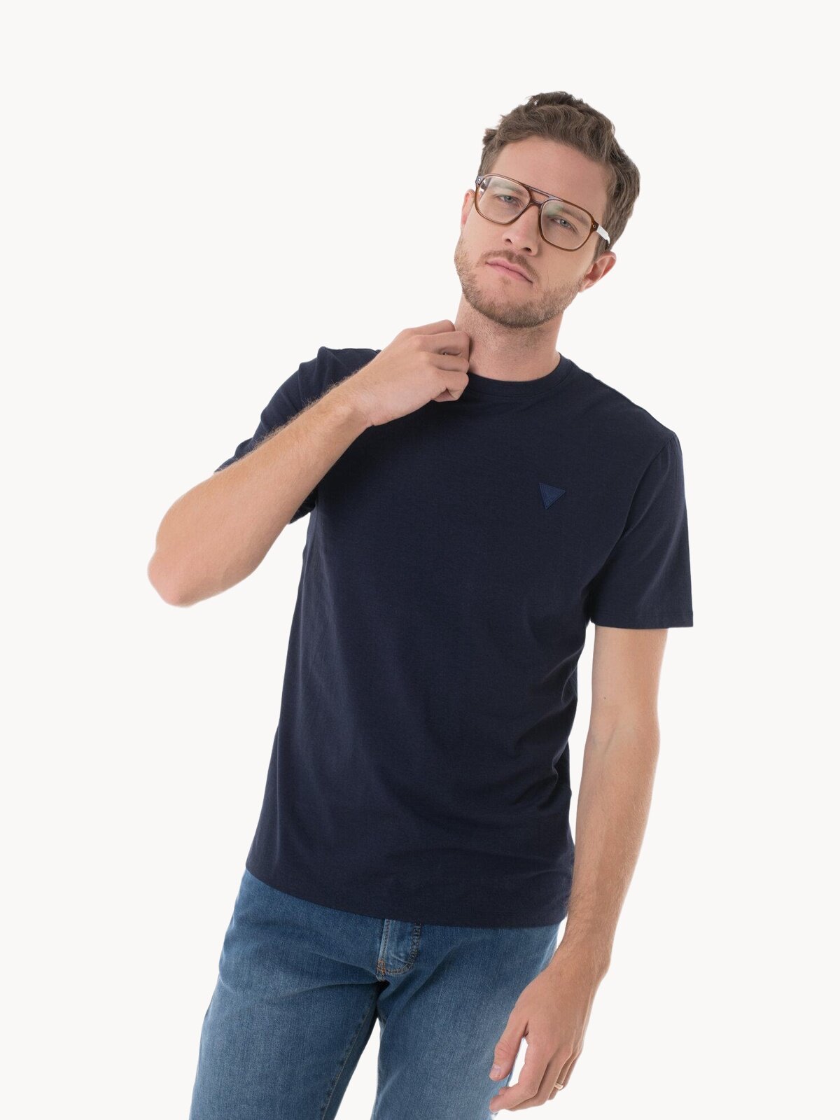 Футболка GUESS, размер 54/XXL, синий