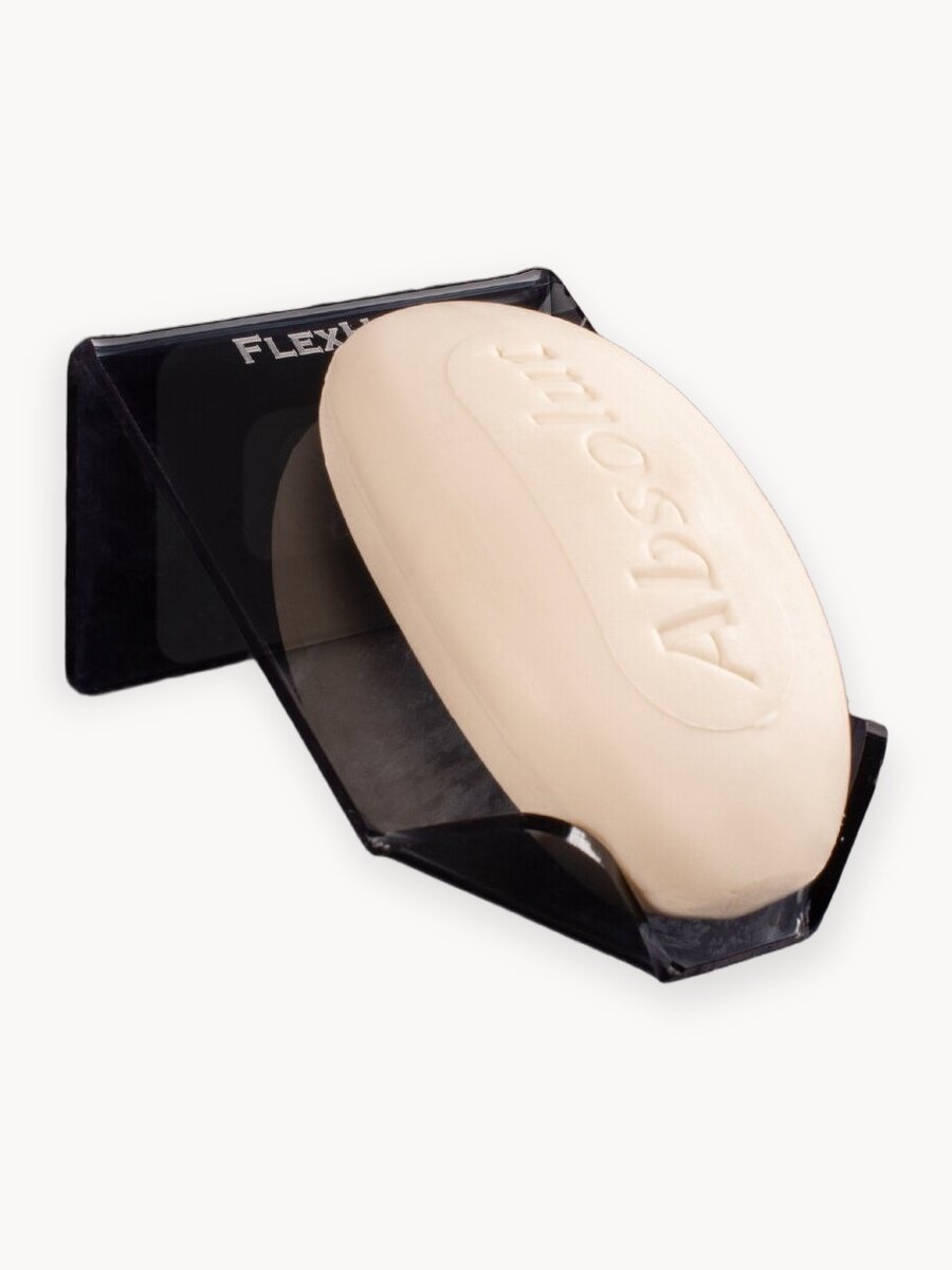 Мыльница для ванной настенный держатель подставка для мыла подвесной аксессуар на стену душа кухни FlexHome цвет Черный