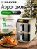 Аэрогриль 2 чаши BRAYER BR2047, 2400Вт, 11л, 2 независимые чаши, ...