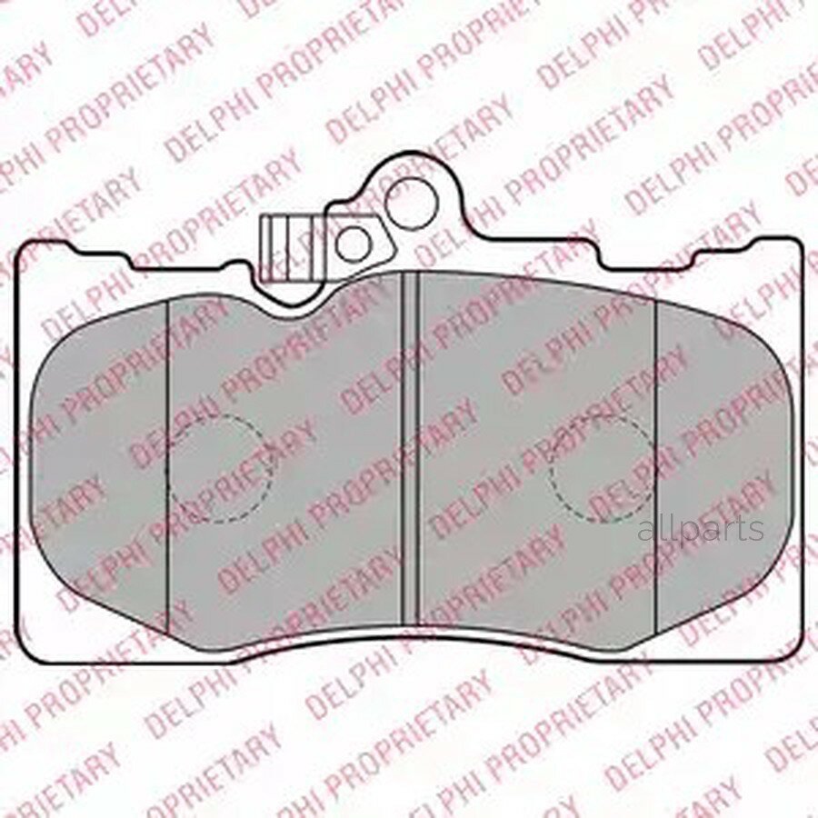 DELPHI LP2122 Колодки торм. пер.