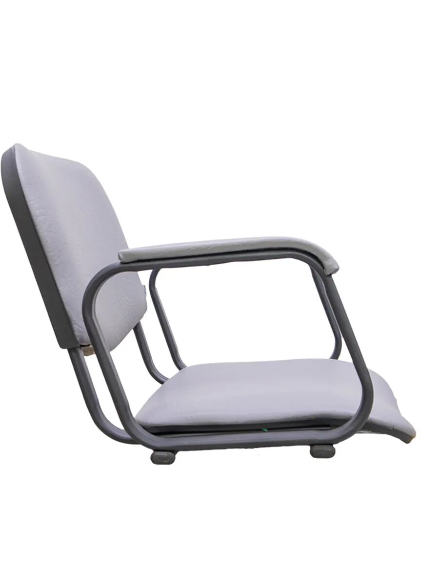 Кресло Kontakt серое пневматика на диске — фото 1