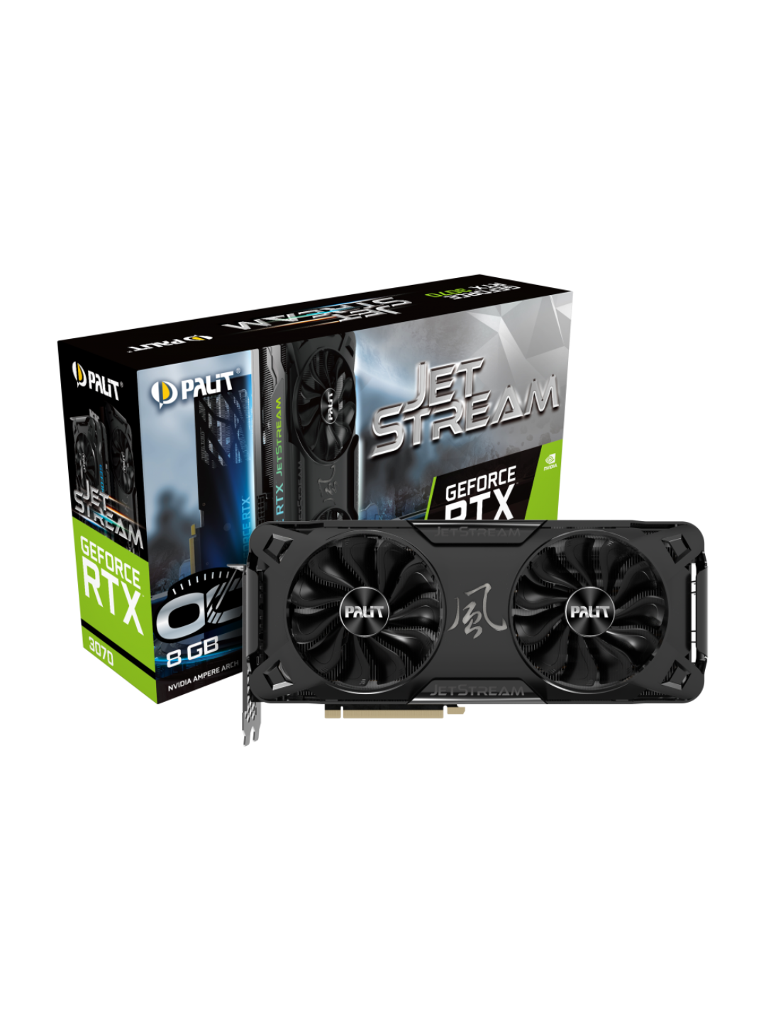 Видеокарта Palit "GeForce RTX 3070", 8ГБ GDDR6, 256 бит, JetStream OC
