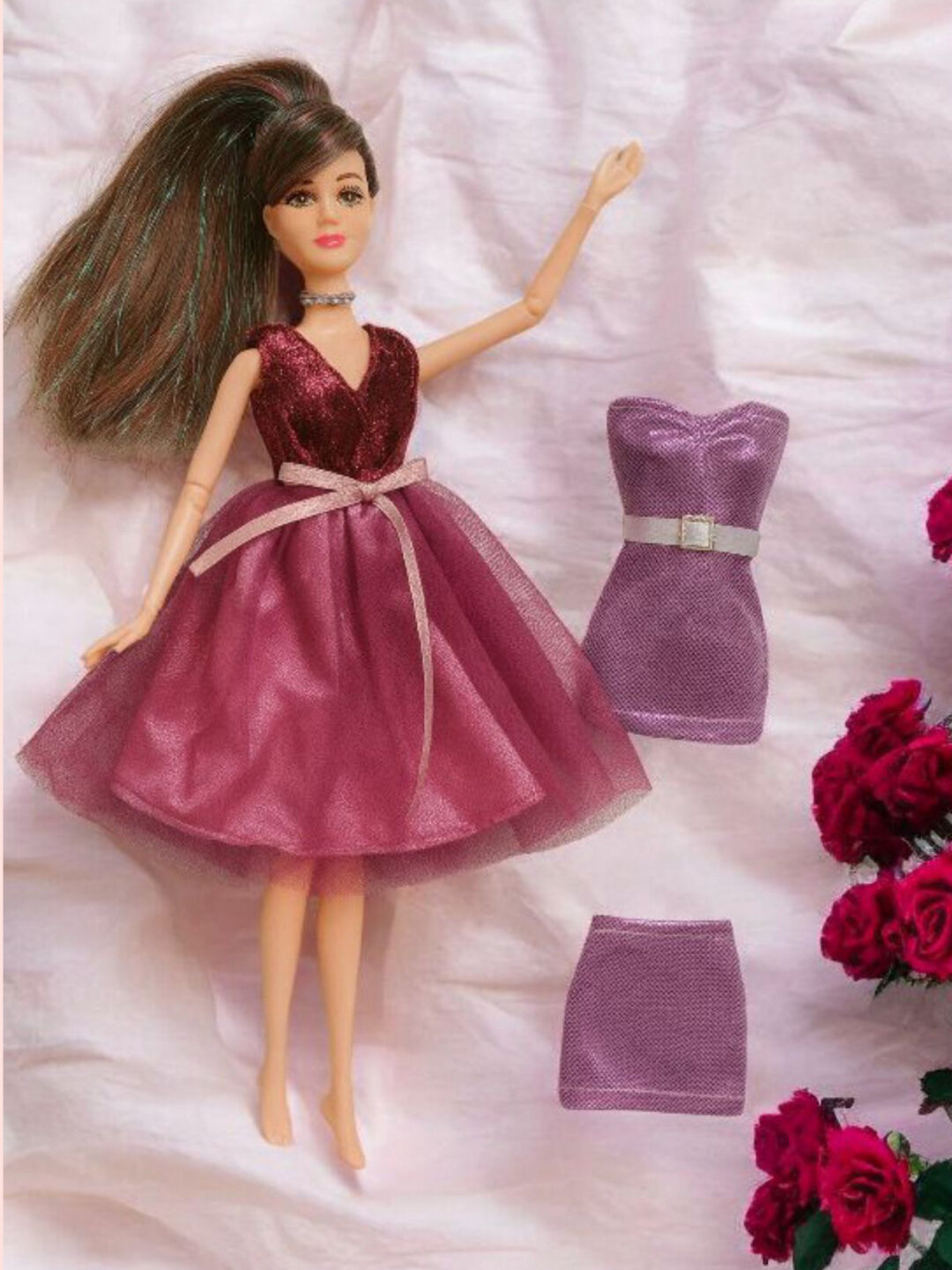 Куклы Ariana – игрушка с платьем и аксессуарами для девочек - Фиолетовый