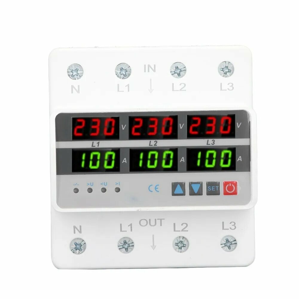 KNOW EASY-3-фазное УЗП на DIN-рейку, 220V/380V 100A, самоустанавливающееся