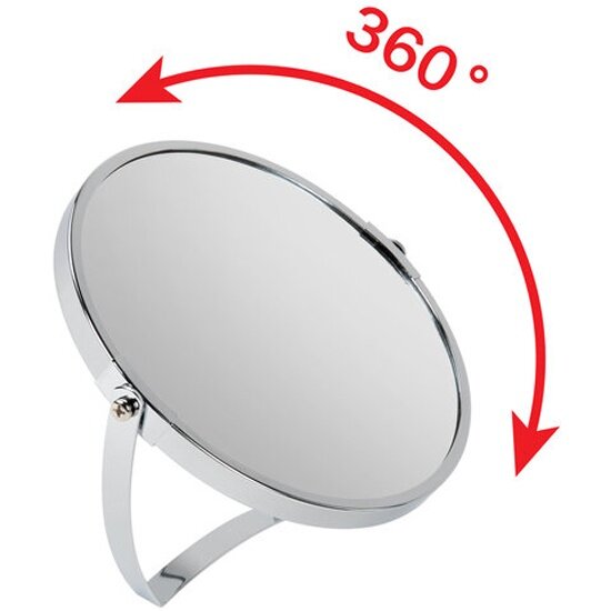 Косметическое зеркало Brabix 607421 двустороннее с увеличением