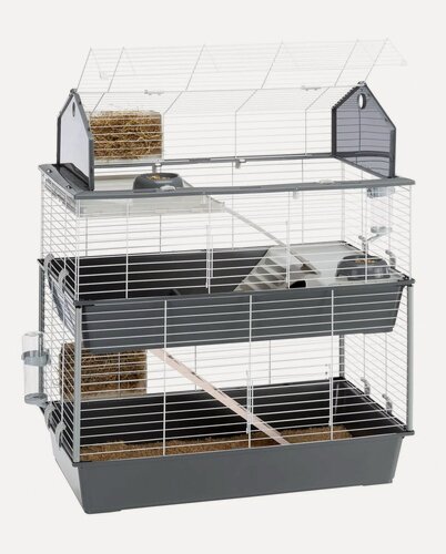 Изображение товара Клетка двухэтажная для кроликов Ferplast BARN DOUBLE большая просторная 95x57x121 см