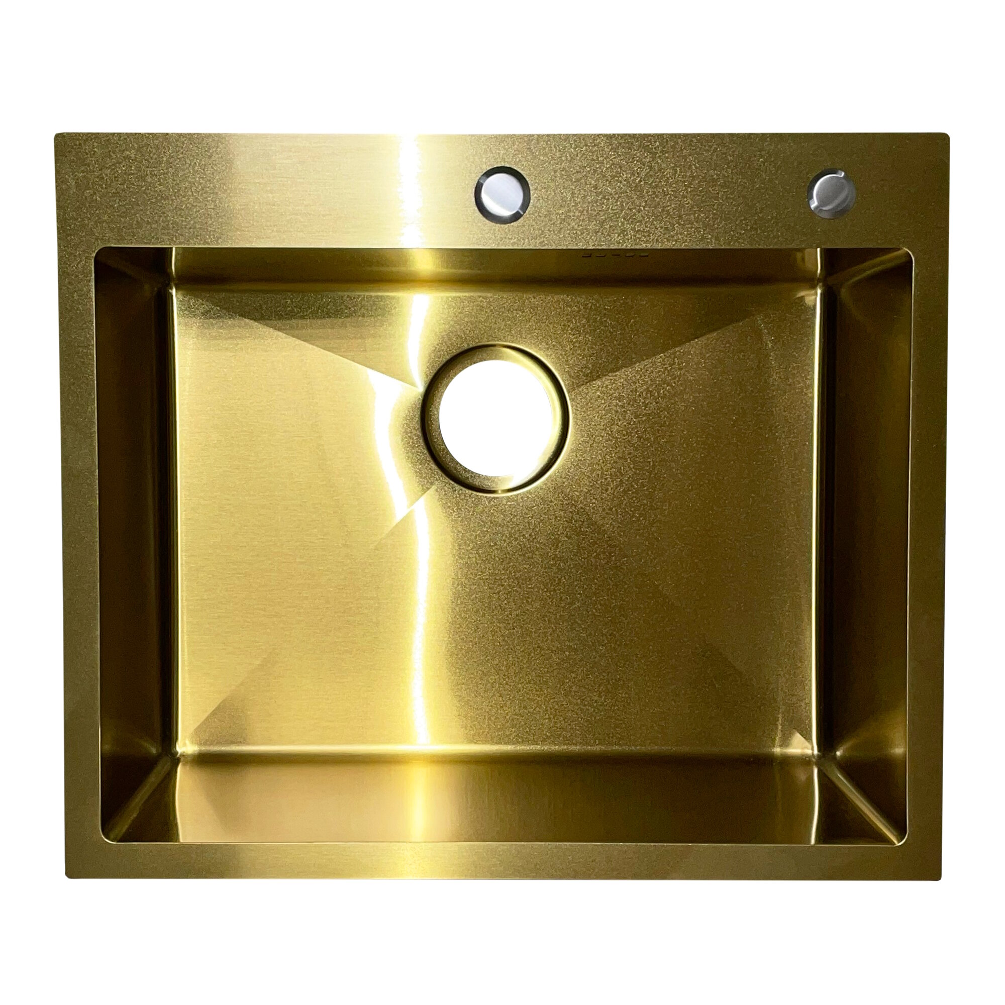 Мойка Santegro STR6050GD нерж. сталь, золото, сифон, 60х50 см.