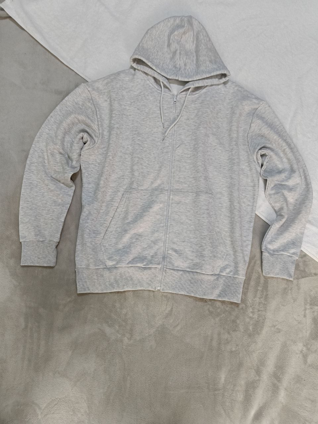 Худи  1, 2 шт., размер 54, , серый меланж — фото 1