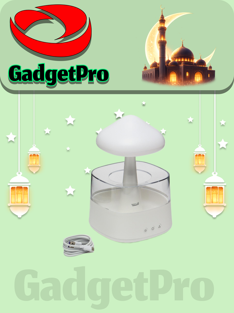 Увлажнитель воздуха Green Rain: ультразвуковой, для дома, с фильтром, тихий, белый