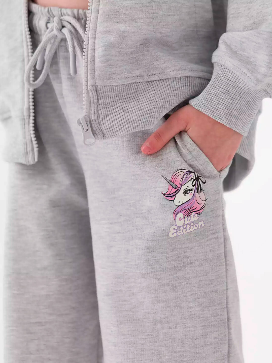 Брюки спортивные neo, размер 104, серый меланж — фото 1