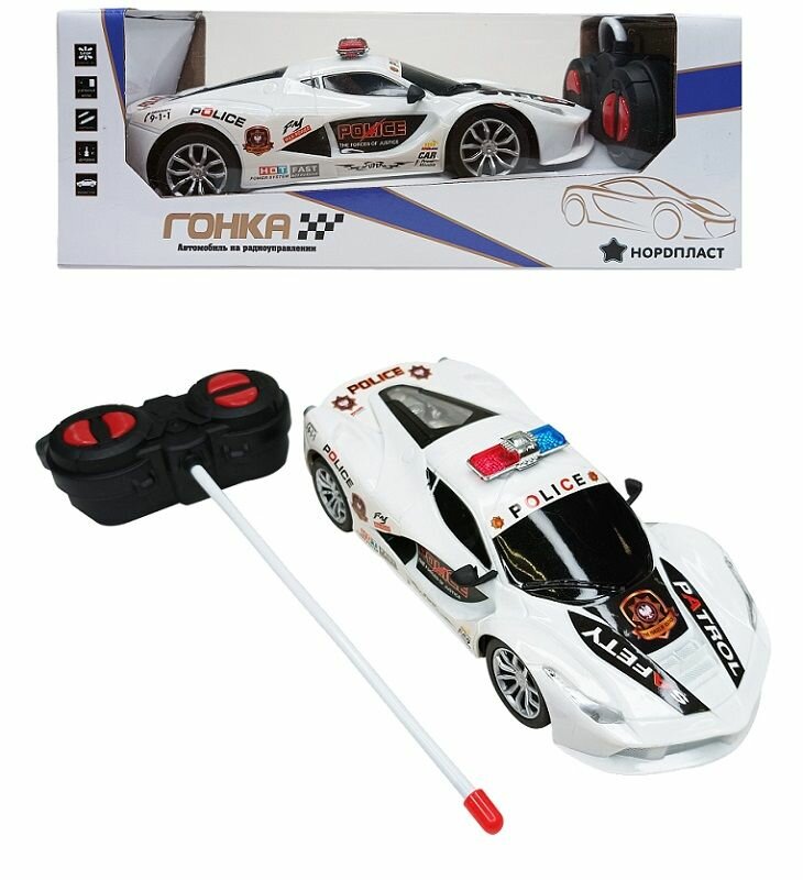Машинка Нордпласт гоночная, радиоуправляемая, масштаб 1:20, фары светятся
