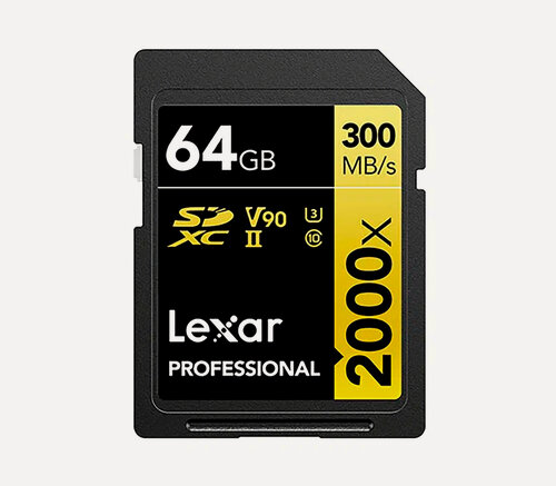 Изображение товара Карта памяти Lexar SDXC 64GB Professional 2000x UHS-II U3 V90 300/260 MB/s