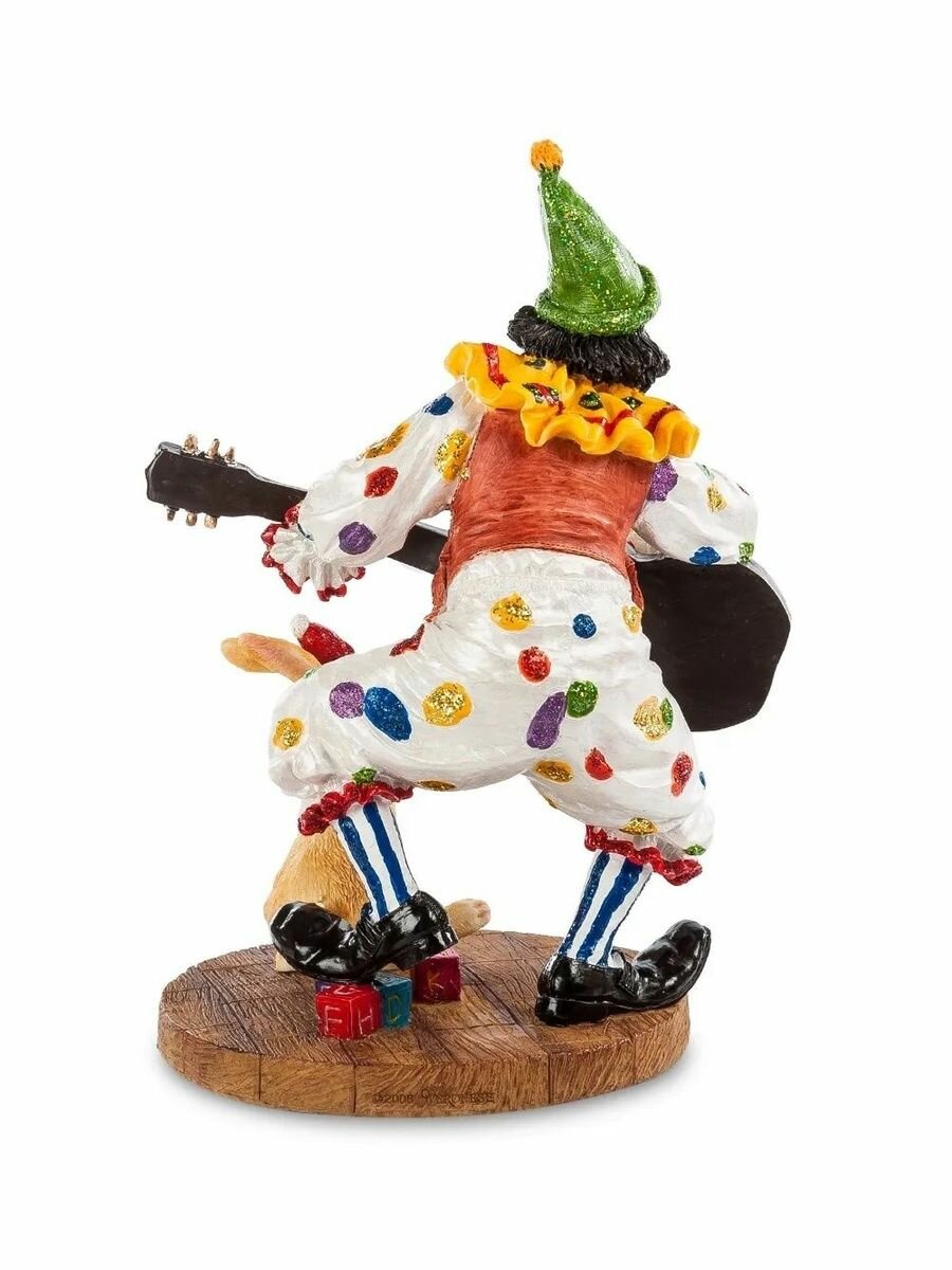 Статуэтка Клоун с гитарой, 12*9*15,5см, материал изготовления полистоун — фото 1