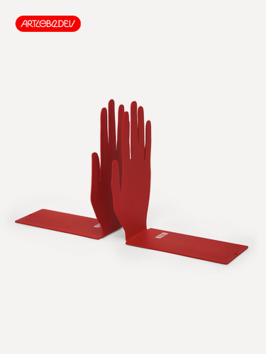 Изображение товара Книжные упоры Студия Артемия Лебедева "Либрастат", сталь, красные, 2 шт