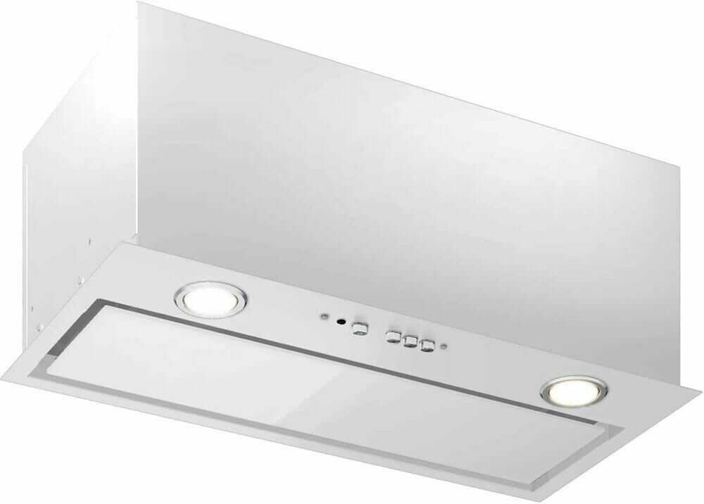 Вытяжка кухонная, встраиваемая CUBE 60P-1000 WHITE (237810)