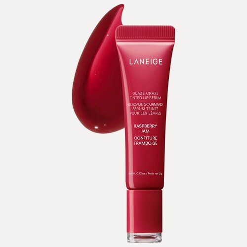 Изображение товара LANEIGE Тинт сыворотка для губ Glaze Craze Tinted Lip Serum - Raspberry Jam 12гр