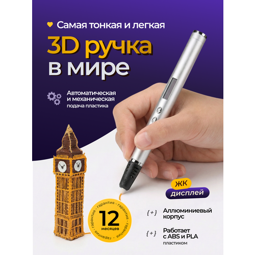 фото 3д ручки myriwell 3d-ручка myriwell rp900a (серебристый)