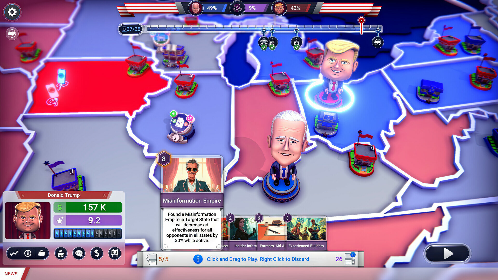 The Political Machine 2024 PC Steam Ключ • Активация Steam • регион Весь мир
